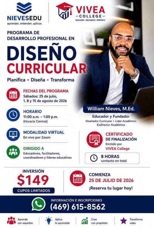 Programa de Desarrollo Profesional en Diseño Curricular
